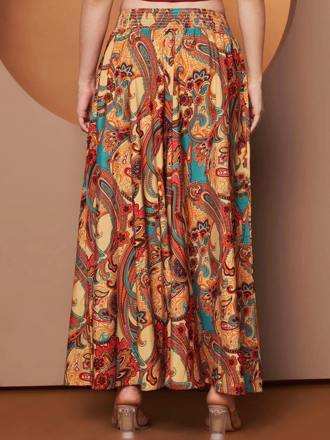 CORSICA Women Paisley Printed Ethnic Palazzos thumbnail 5