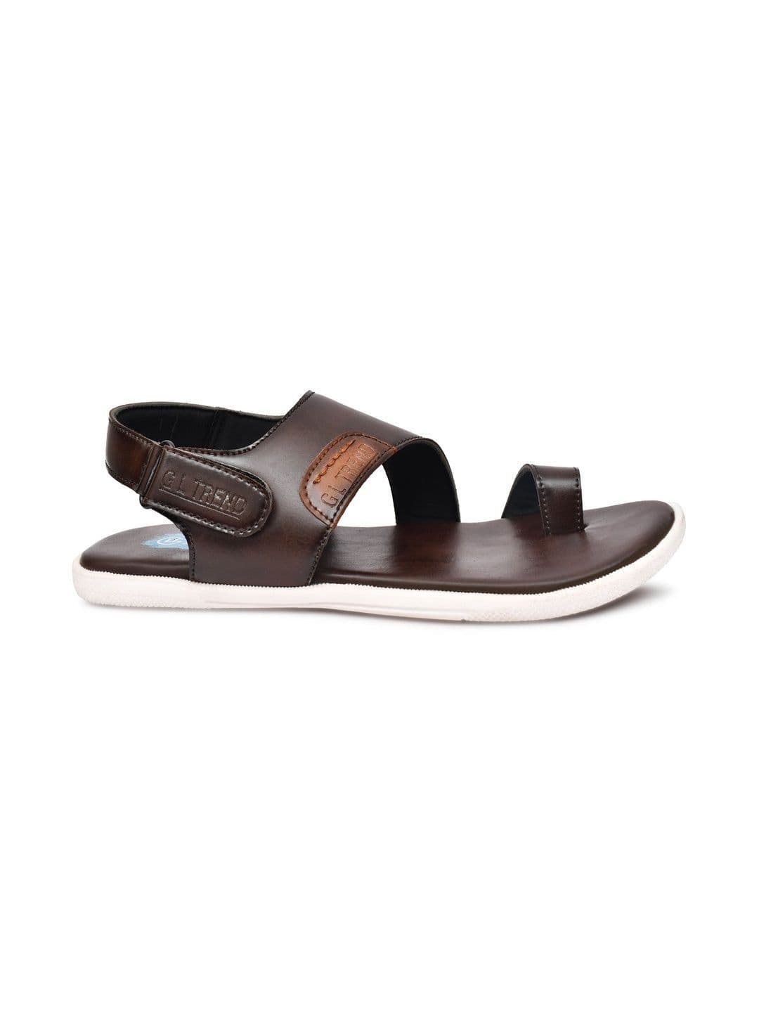 G L Trend Men's Brown Casual Comfort Open Toe Slip-On Sandals thumbnail 3