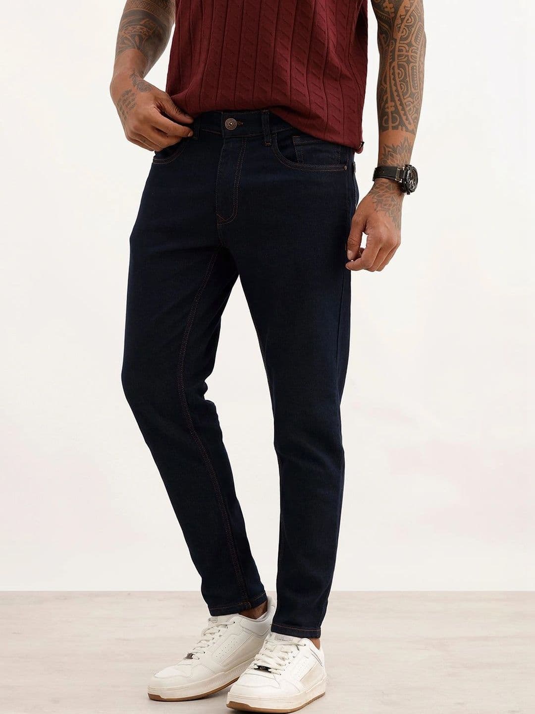 WROGN Men Skinny Fit Mid-Rise Stretchable Jeans thumbnail 3