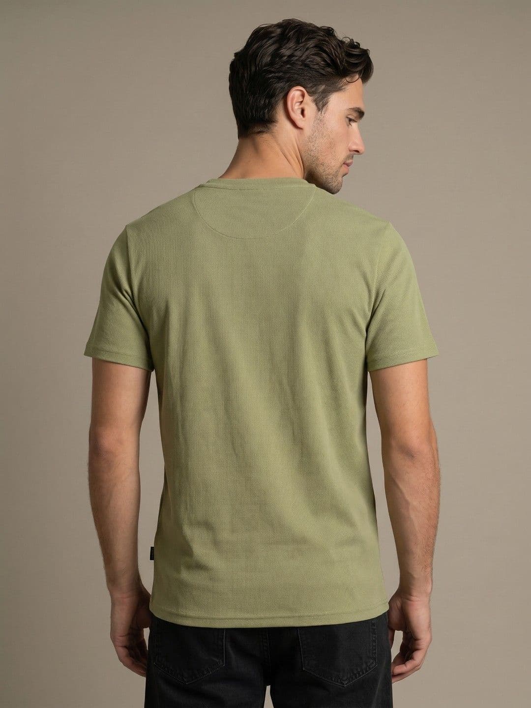 glitchez Men Henley Neck T-shirt thumbnail 4