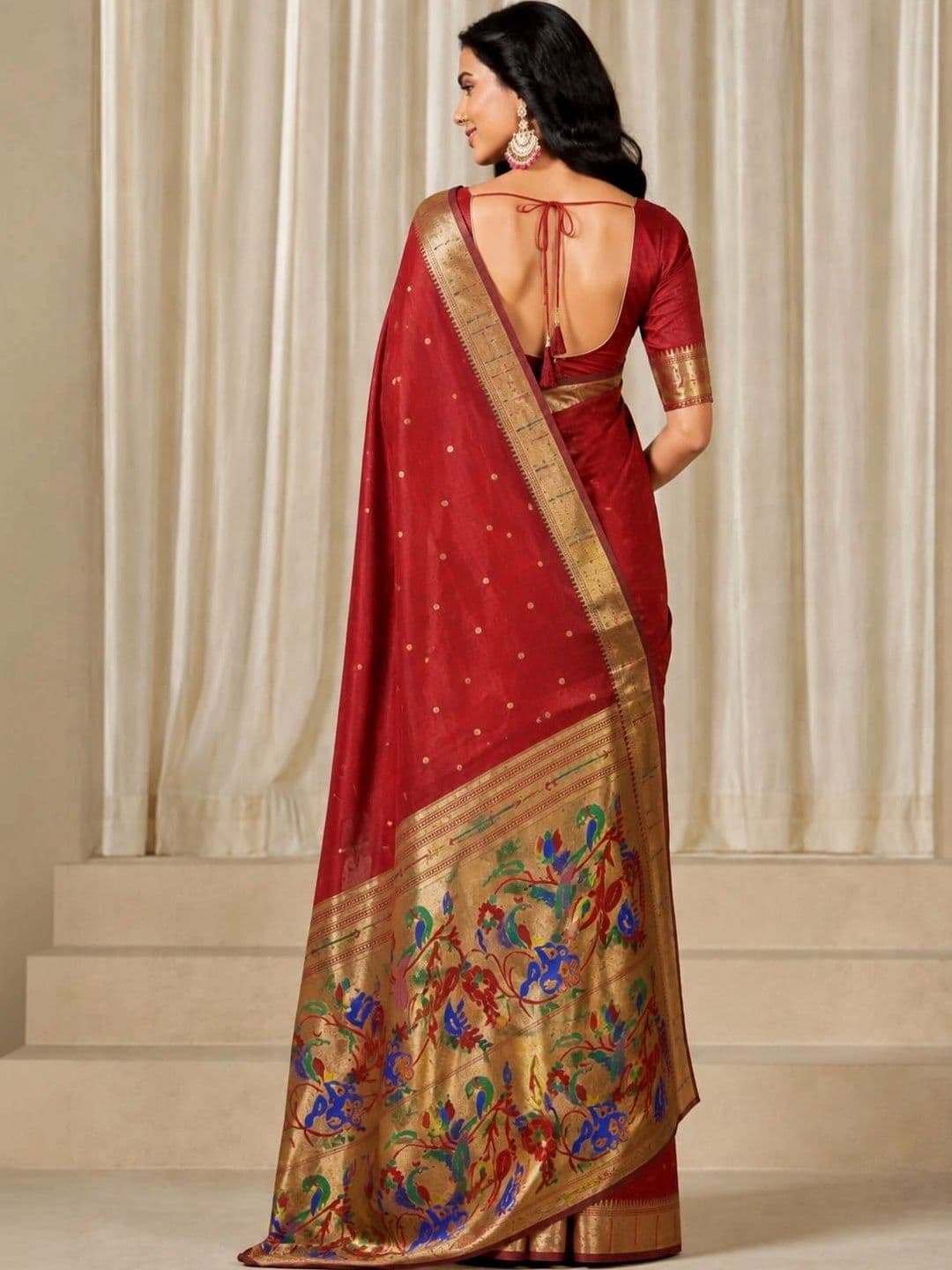 Veera Collection Woven Design Zari Art Silk Designer Banarasi Saree thumbnail 2