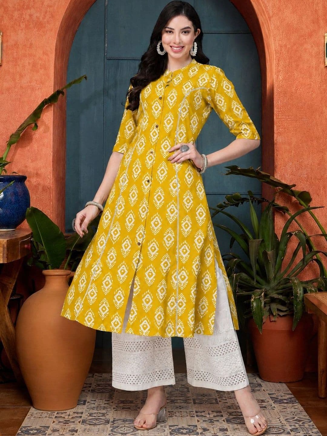 Stylum Women Geometric Printed Kurta - view 1