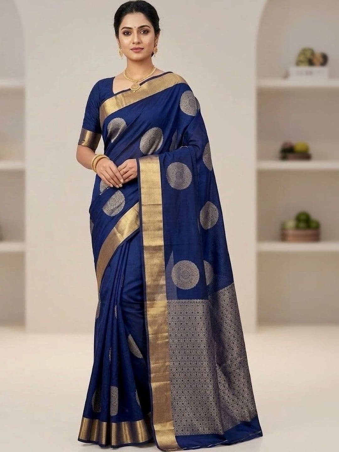 Okom Woven Design Zari Art Silk Banarasi Saree - view 1