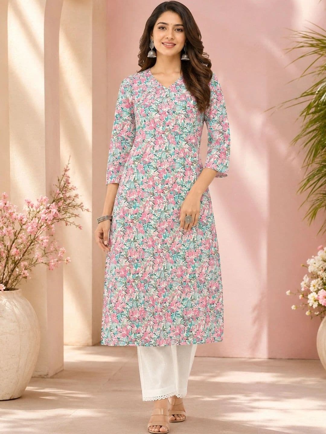 Anouk Women Floral Printed Floral Kurta thumbnail 5