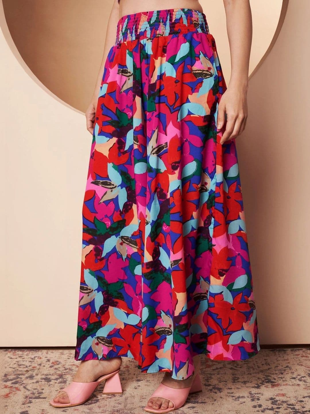 CORSICA Women Floral Printed Palazzos thumbnail 3
