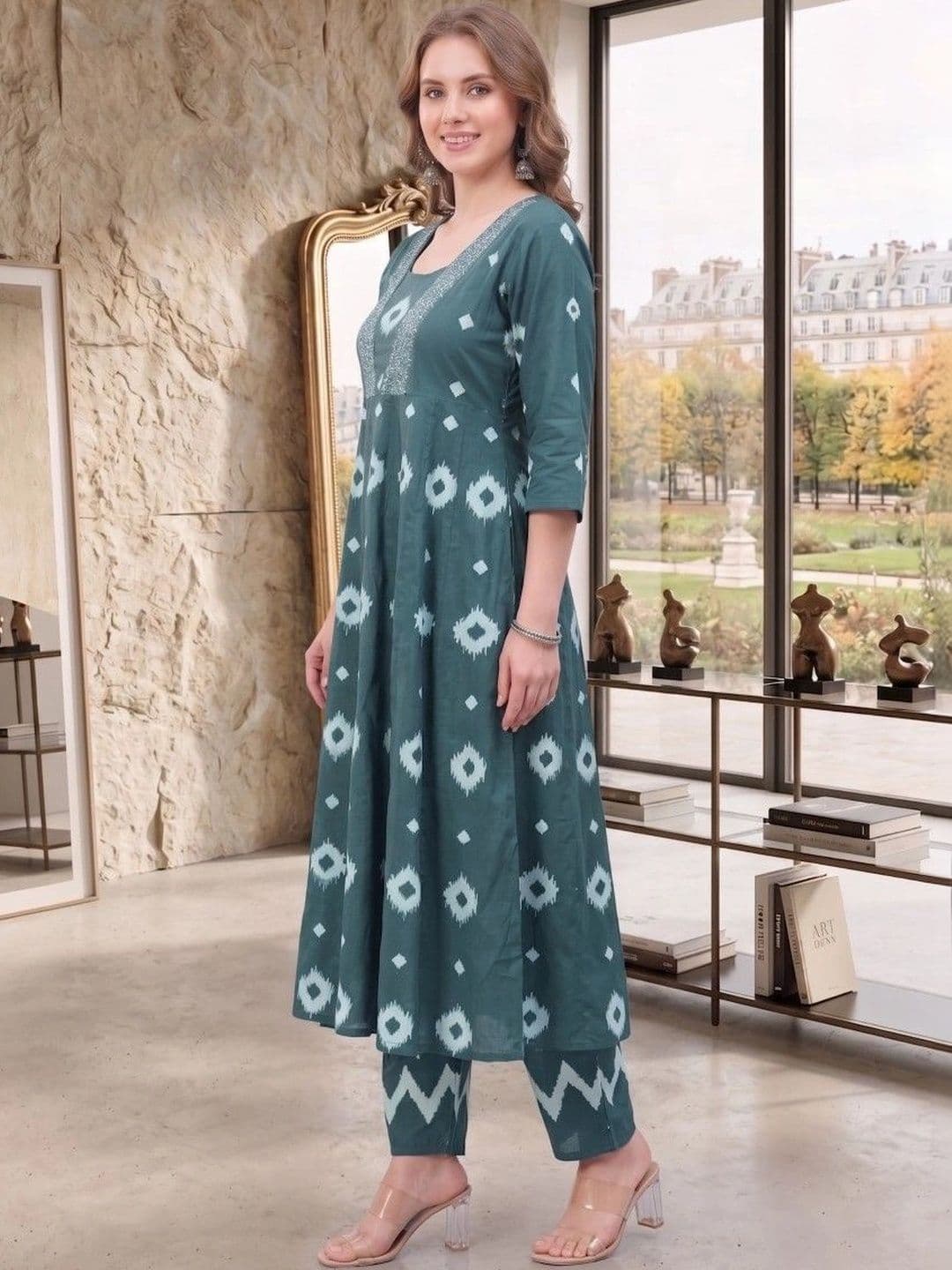 Dinaya Women Printed Trousers thumbnail 7