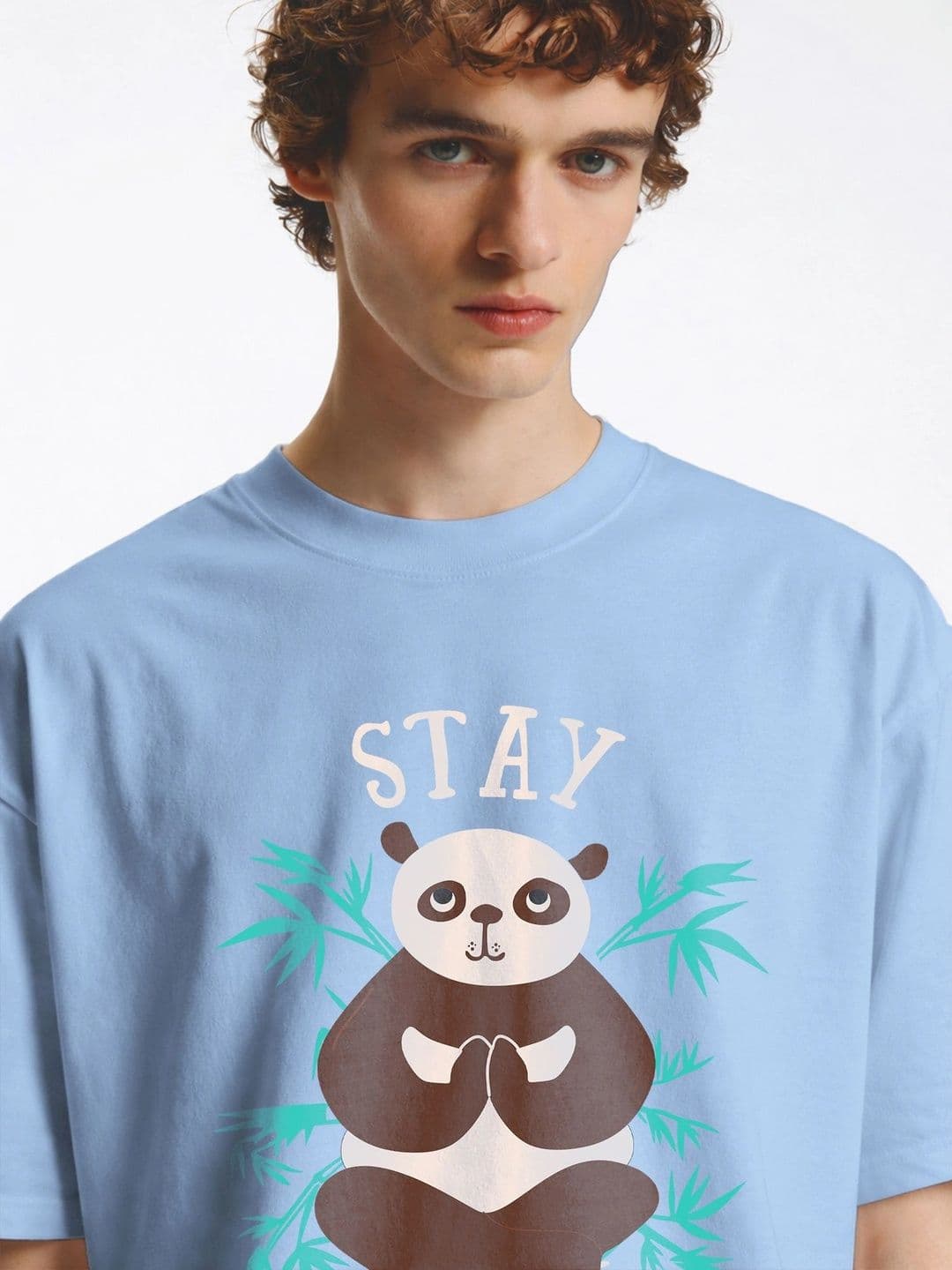 Moda rapido X TOGS & TERRE Men Printed Drop-Shoulder Sleeves Organic Cotton Blend T-shirt thumbnail 4