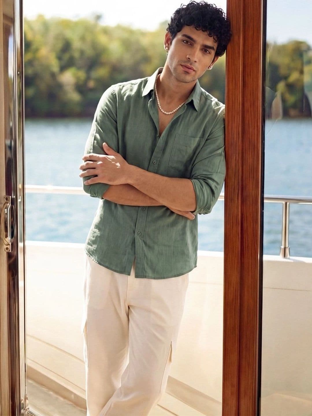 Urban Scissors Men Comfort Casual Shirt thumbnail 2