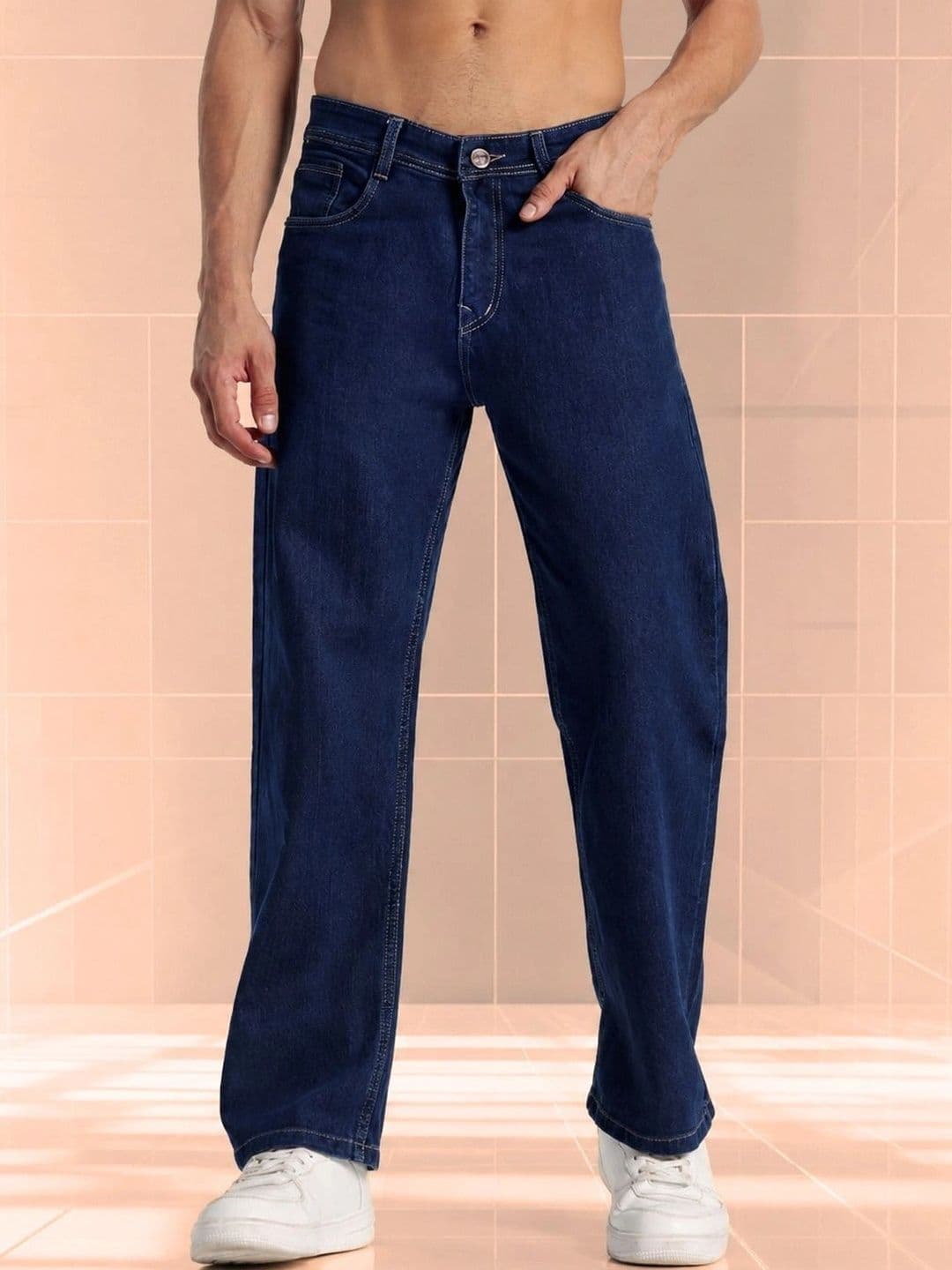 SYNZO Men Comfort Relaxed Fit Mid-Rise Jeans - view 1