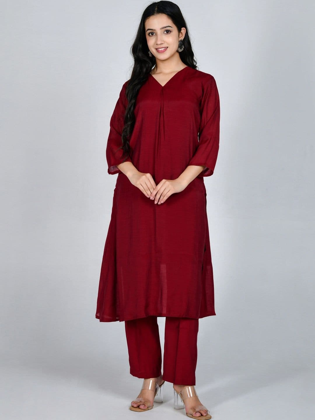 YOJINI Women Regular Kurta with Trousers & With Dupatta - view 1