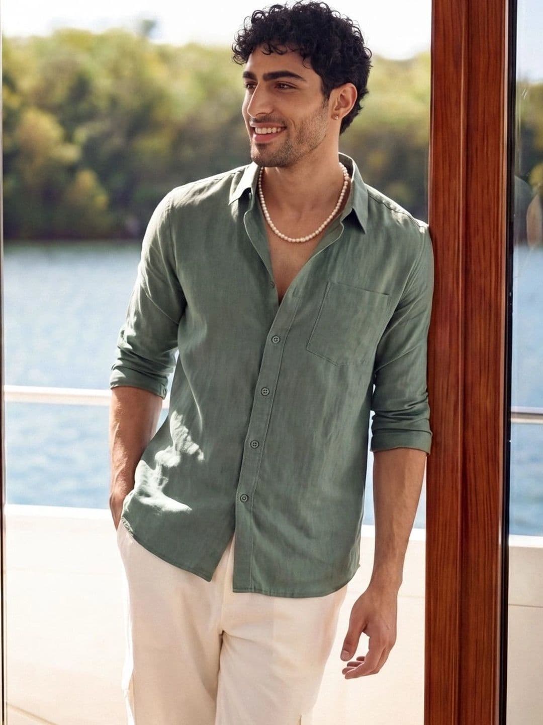 Urban Scissors Men Comfort Casual Shirt thumbnail 5