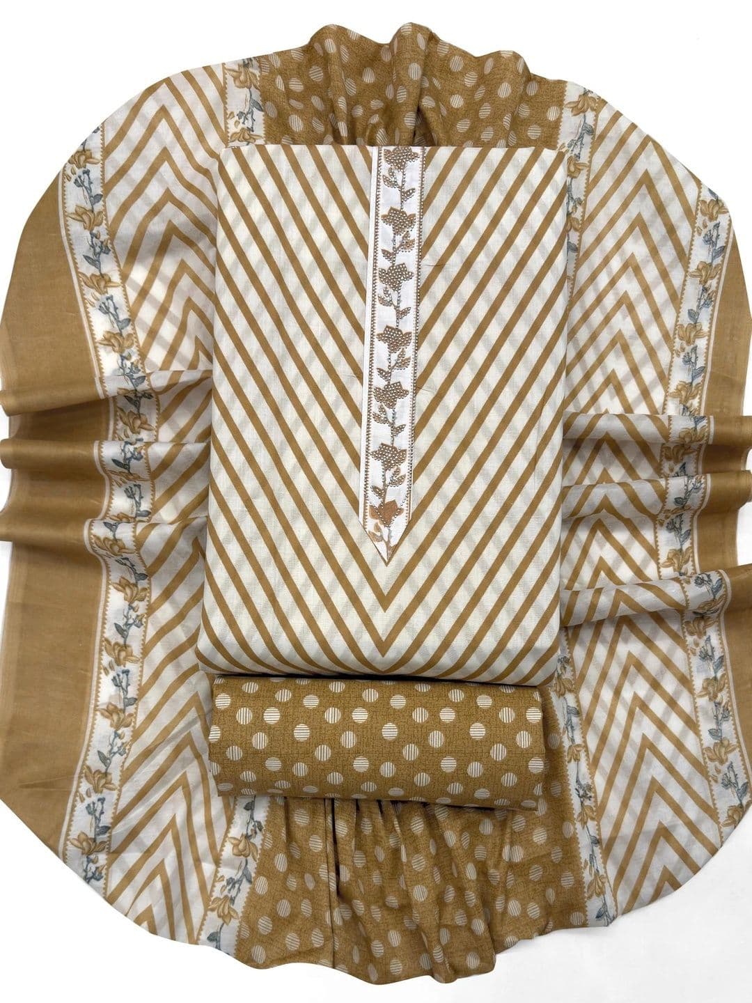 CLEMIRA Printed Pure Cotton Unstitched Dress Material thumbnail 6
