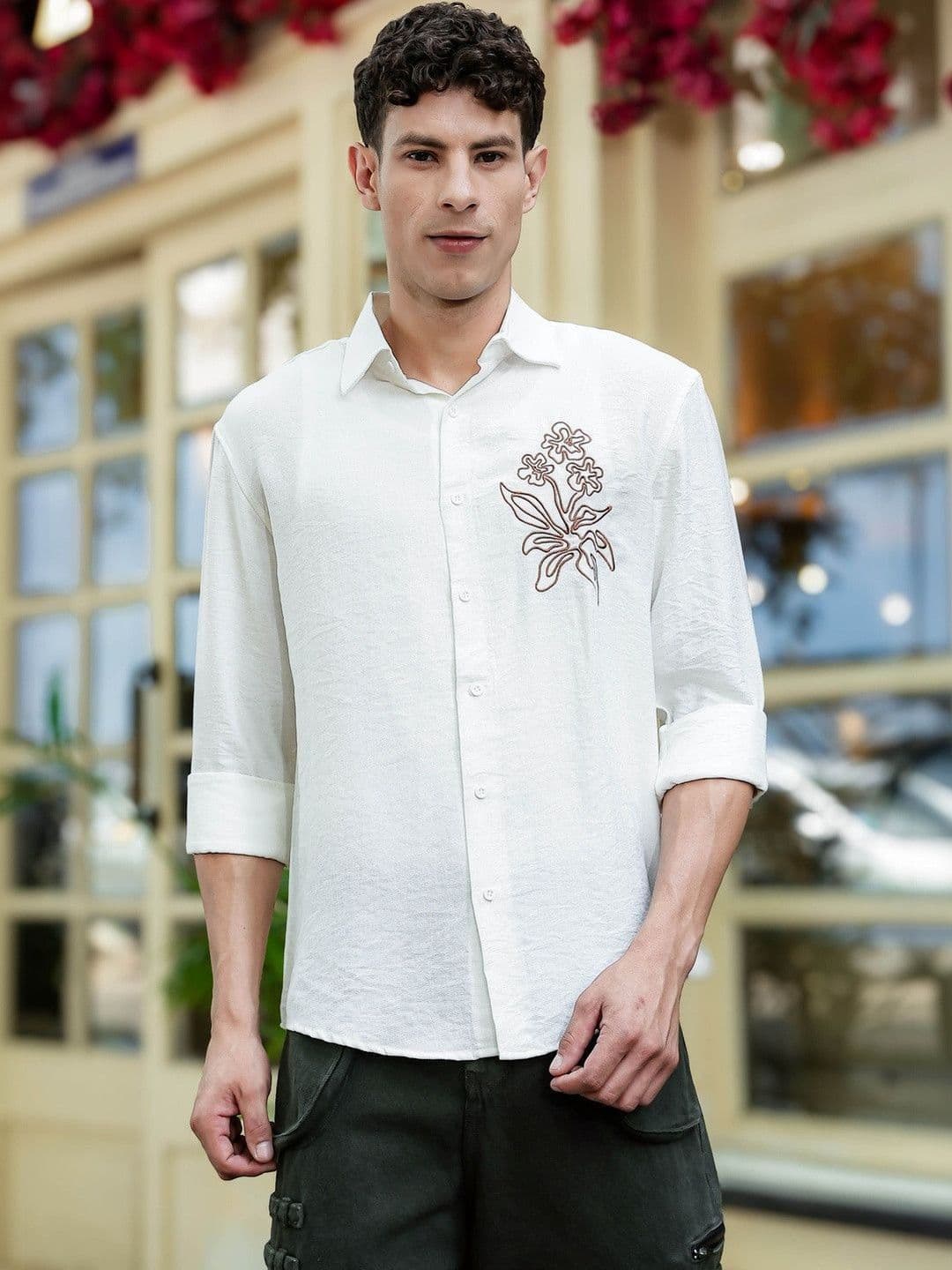 Eszett Men Floral Printed Casual Shirt thumbnail 4