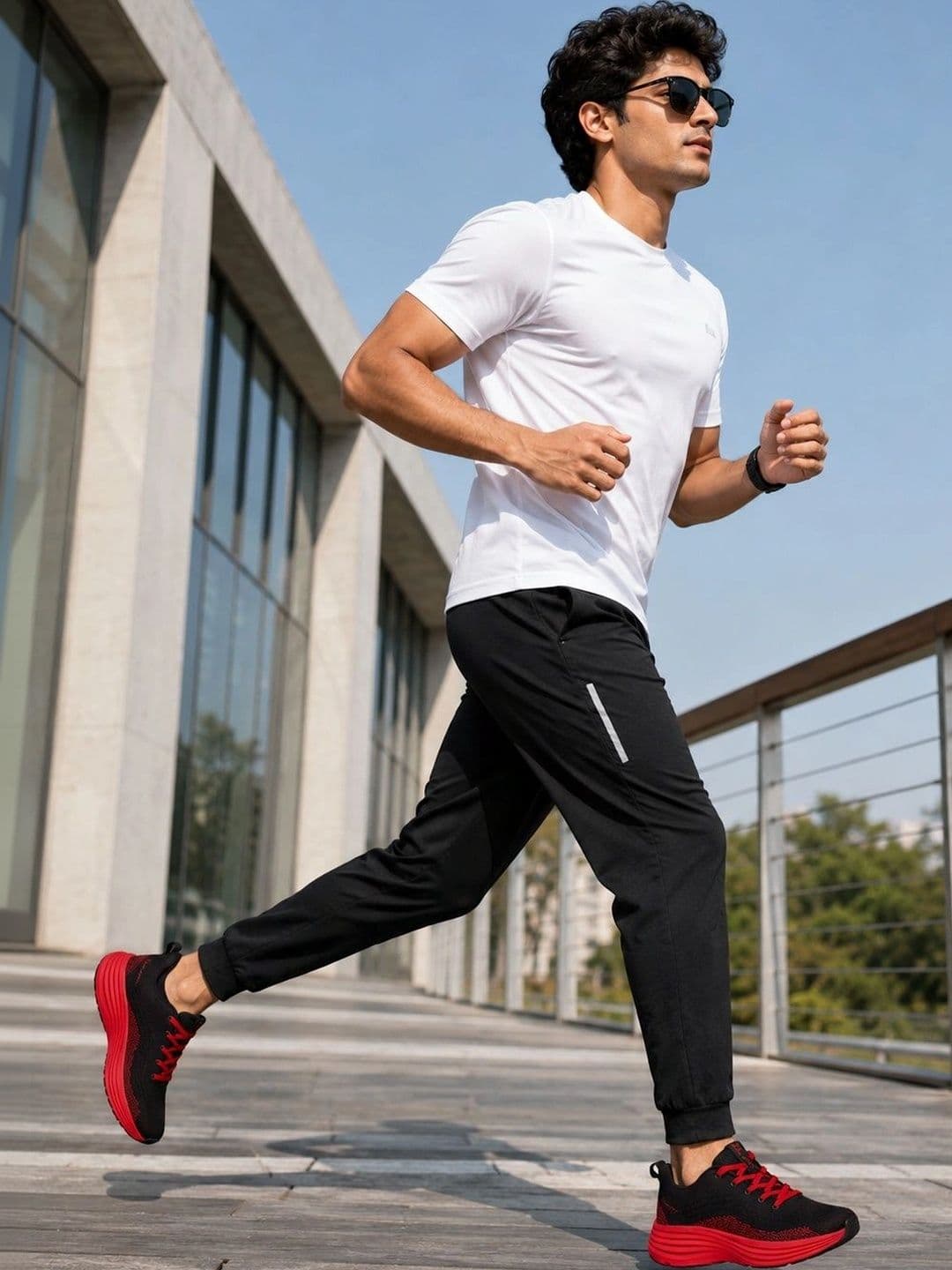 Allen Cooper Men Mesh Running Non-Marking Shoes thumbnail 2