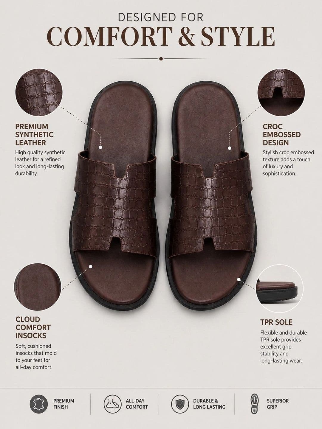 SNEAKLAB Men Comfort Sandals thumbnail 6