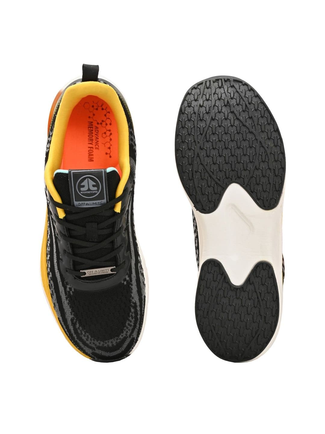 OFF LIMITS Neptune Black Mesh Running Shoes thumbnail 4