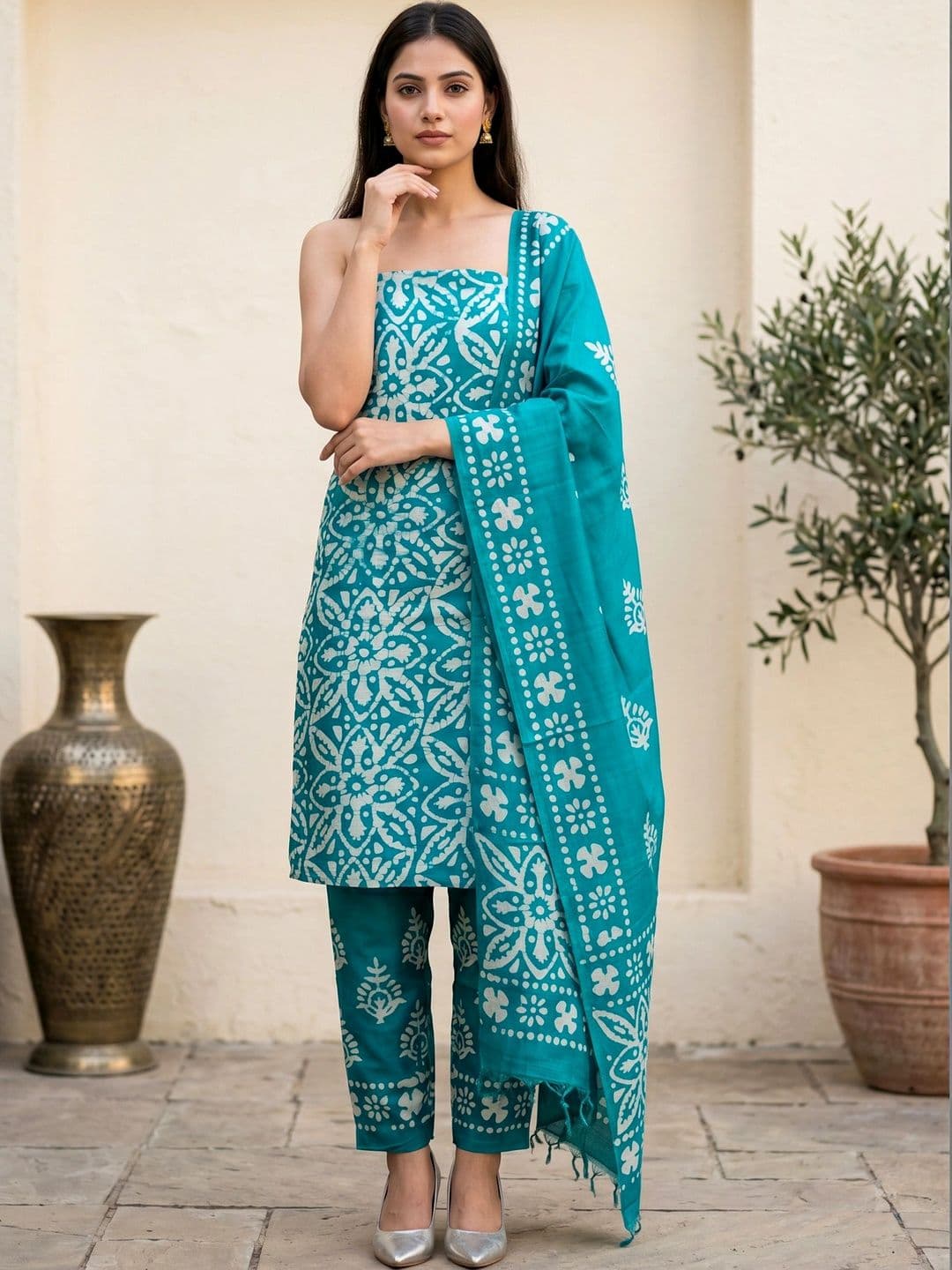 Mollika Printed Unstitched Dress Material - view 1