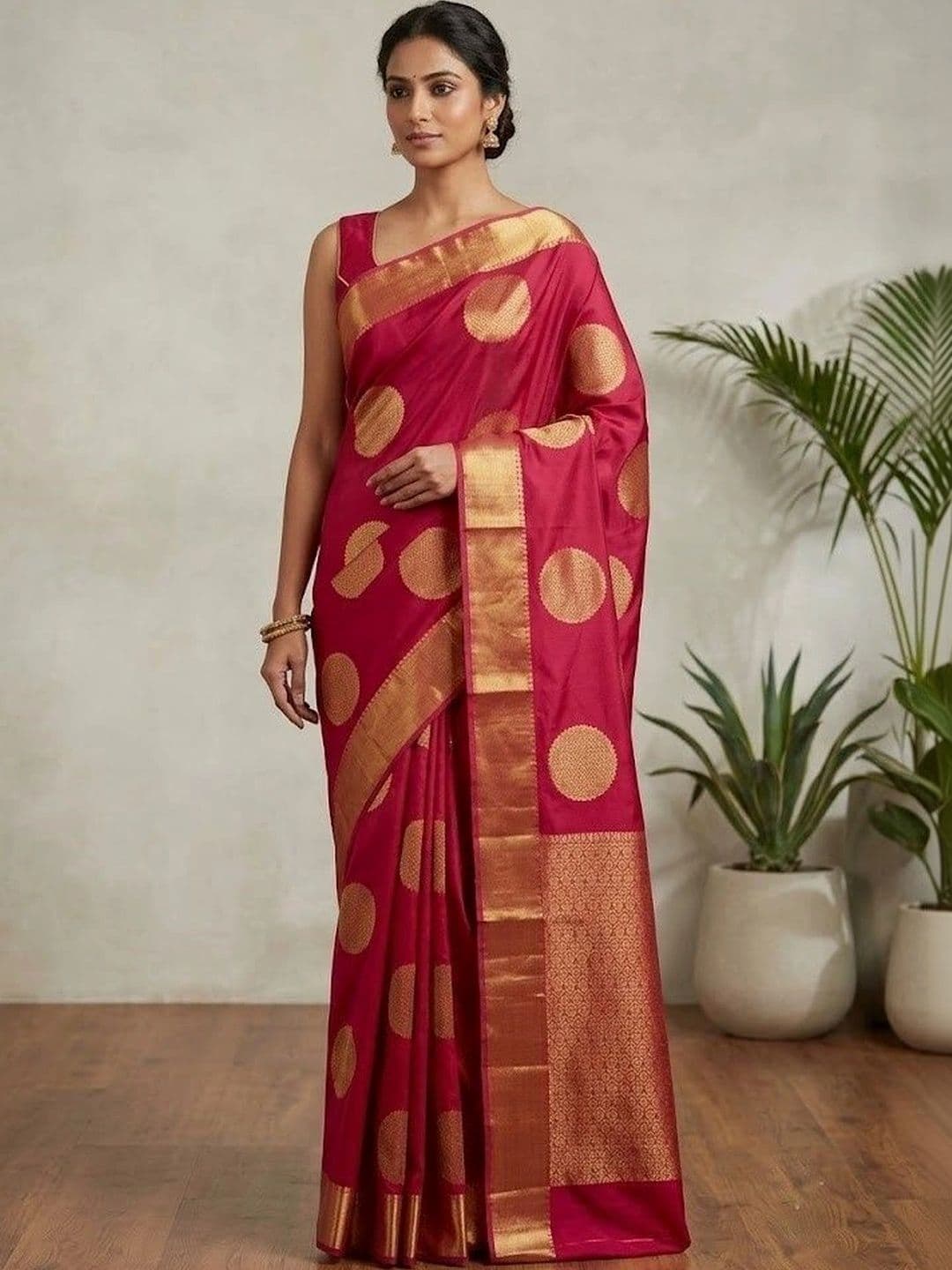 ZARA STAR Woven Design Zari Art Silk Banarasi Saree - view 1