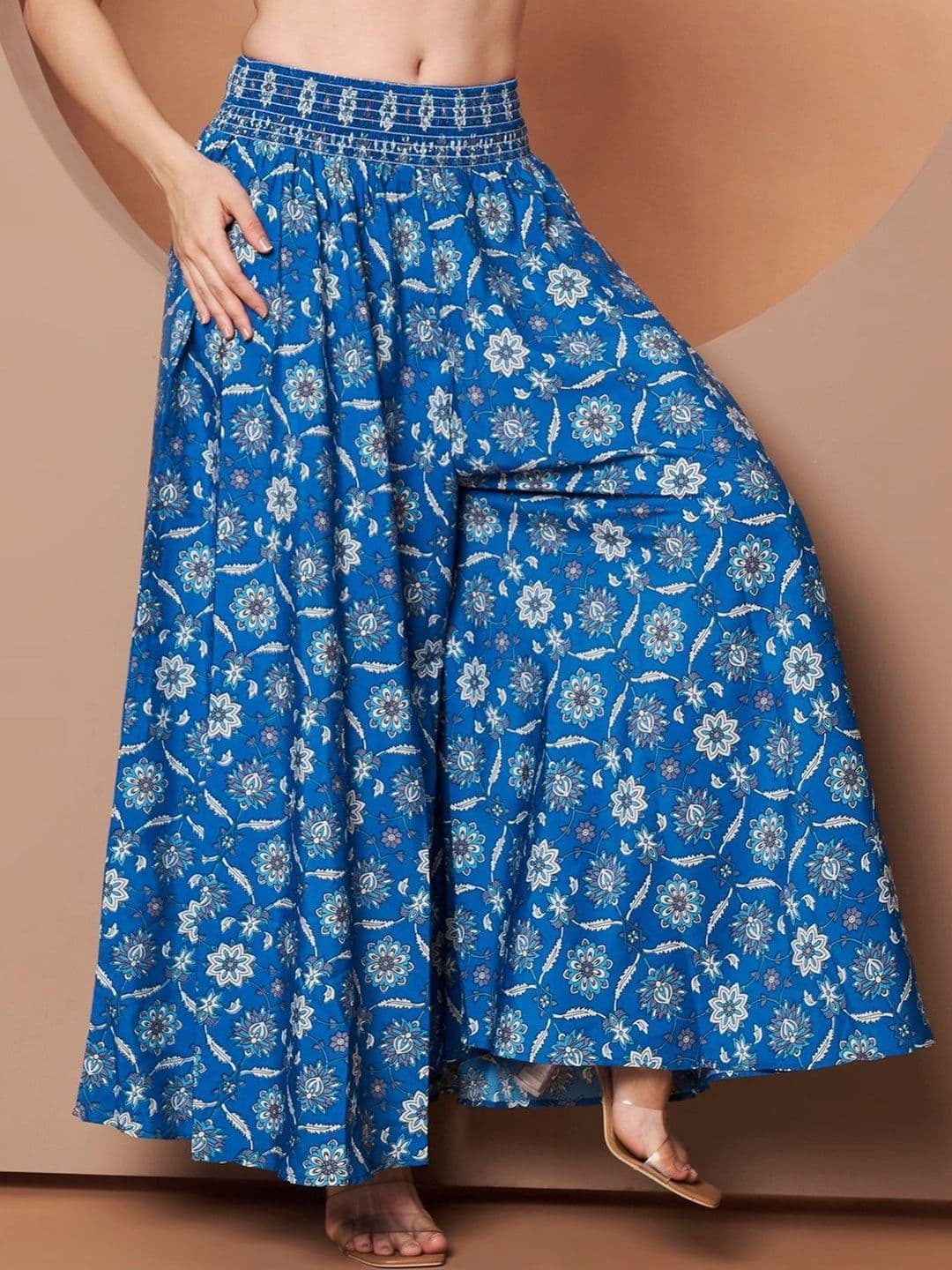 CORSICA Women Floral Printed Ethnic Palazzos thumbnail 2
