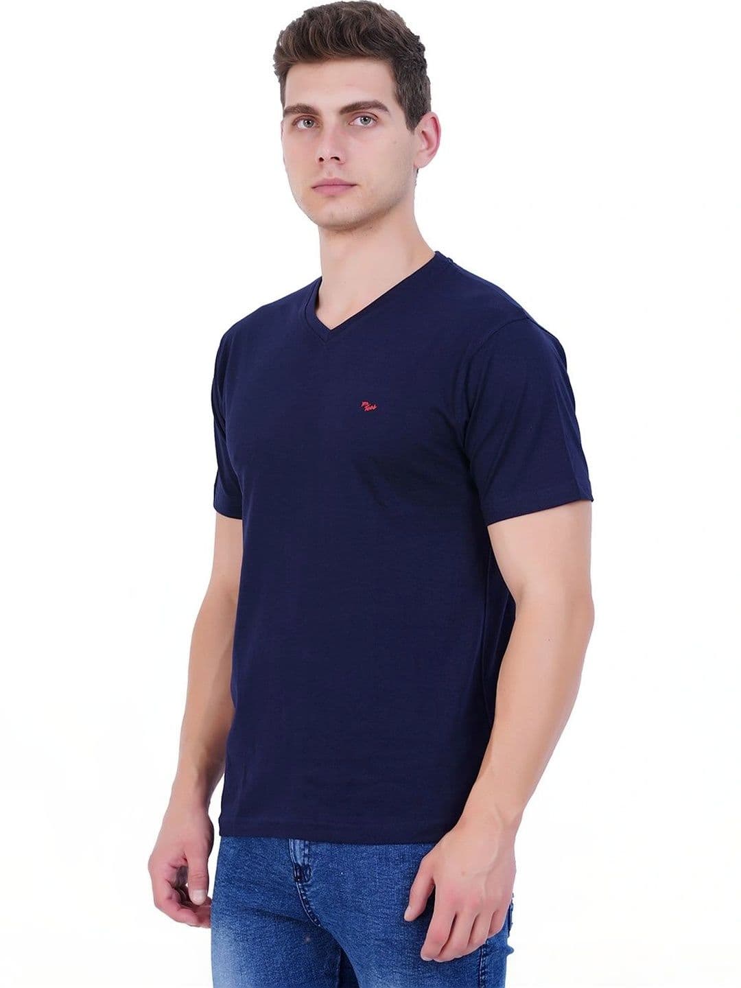 Exlan Men Cotton V-Neck T-shirt thumbnail 4