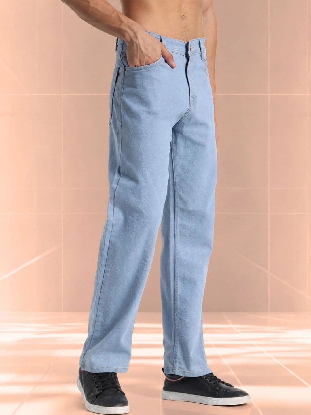 SYNZO Men Comfort Relaxed Fit Mid-Rise Jeans thumbnail 3