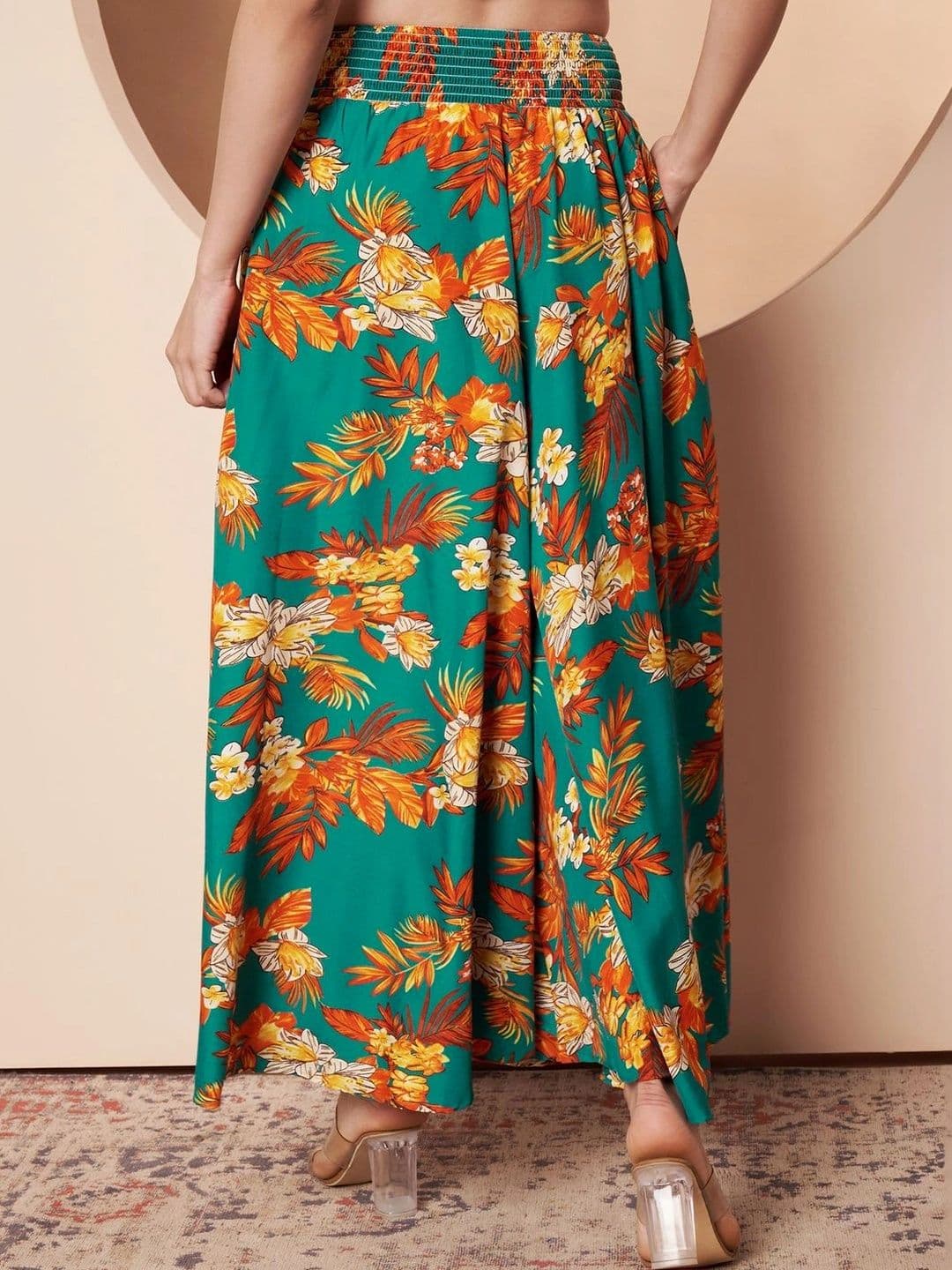 CORSICA Women Floral Printed Palazzos thumbnail 5