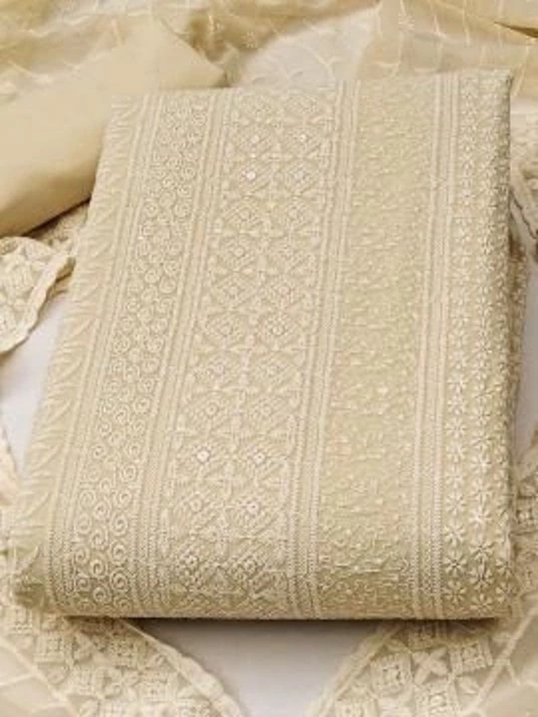 CLEMIRA Embroidered Unstitched Dress Material thumbnail 3