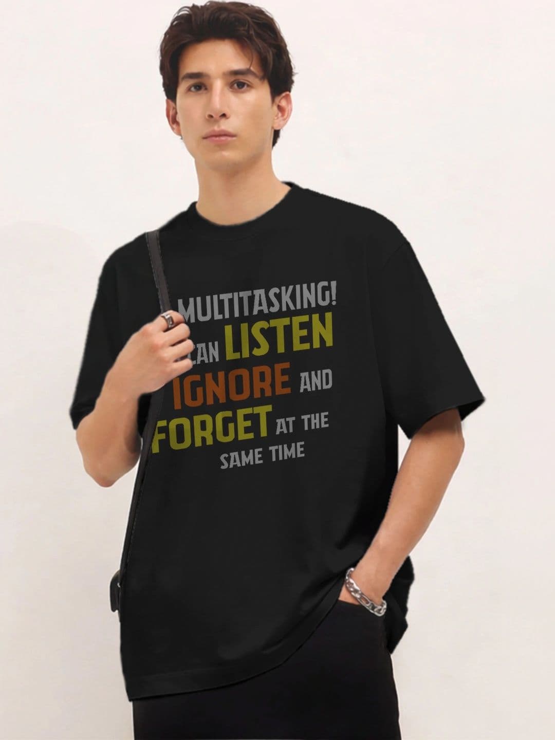 Moda rapido X TOGS & TERRE Men Typography Printed Organic Cotton Blend T-shirt - view 1