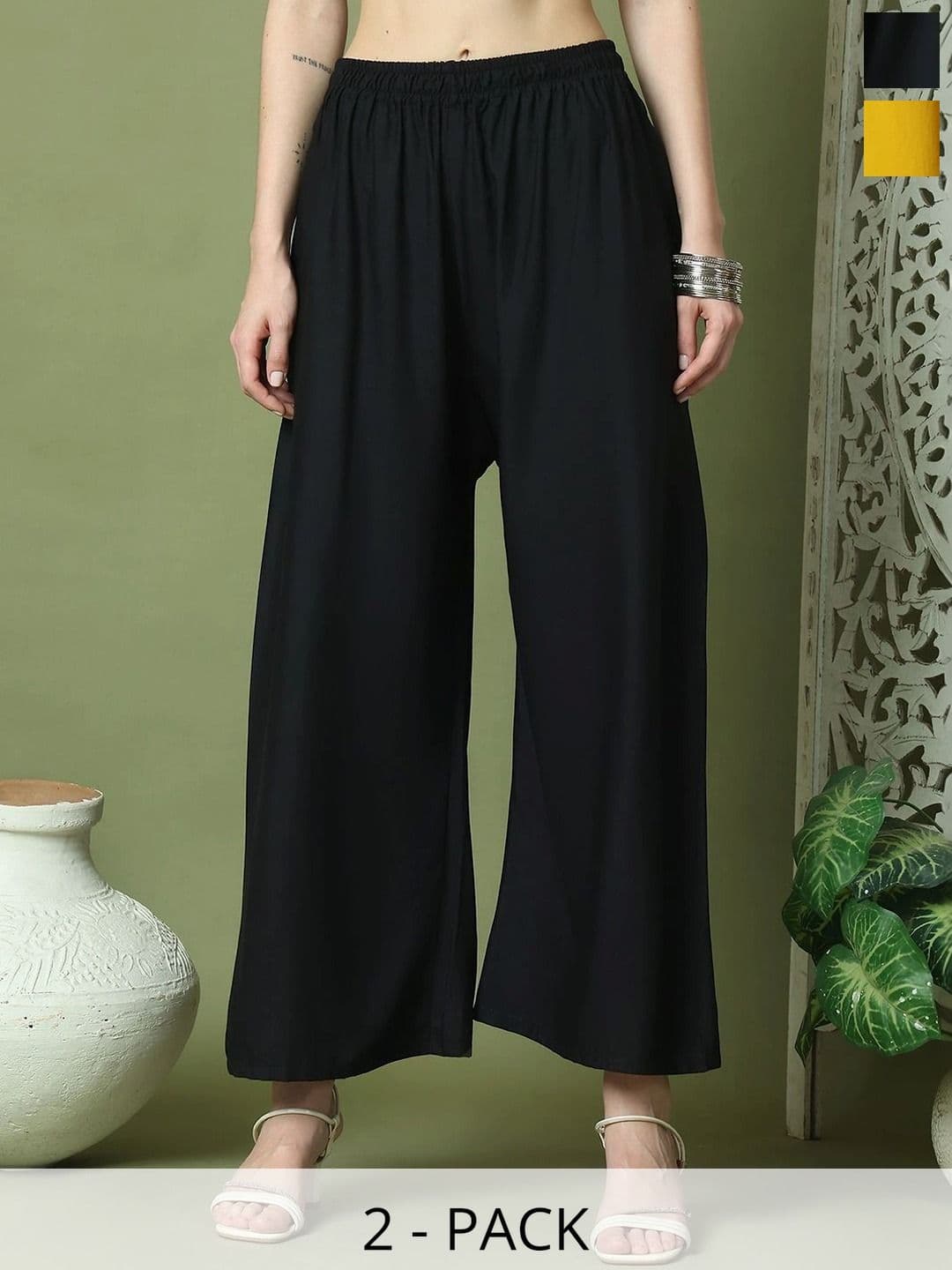 KALINI Women 2 Ethnic Palazzos - view 1