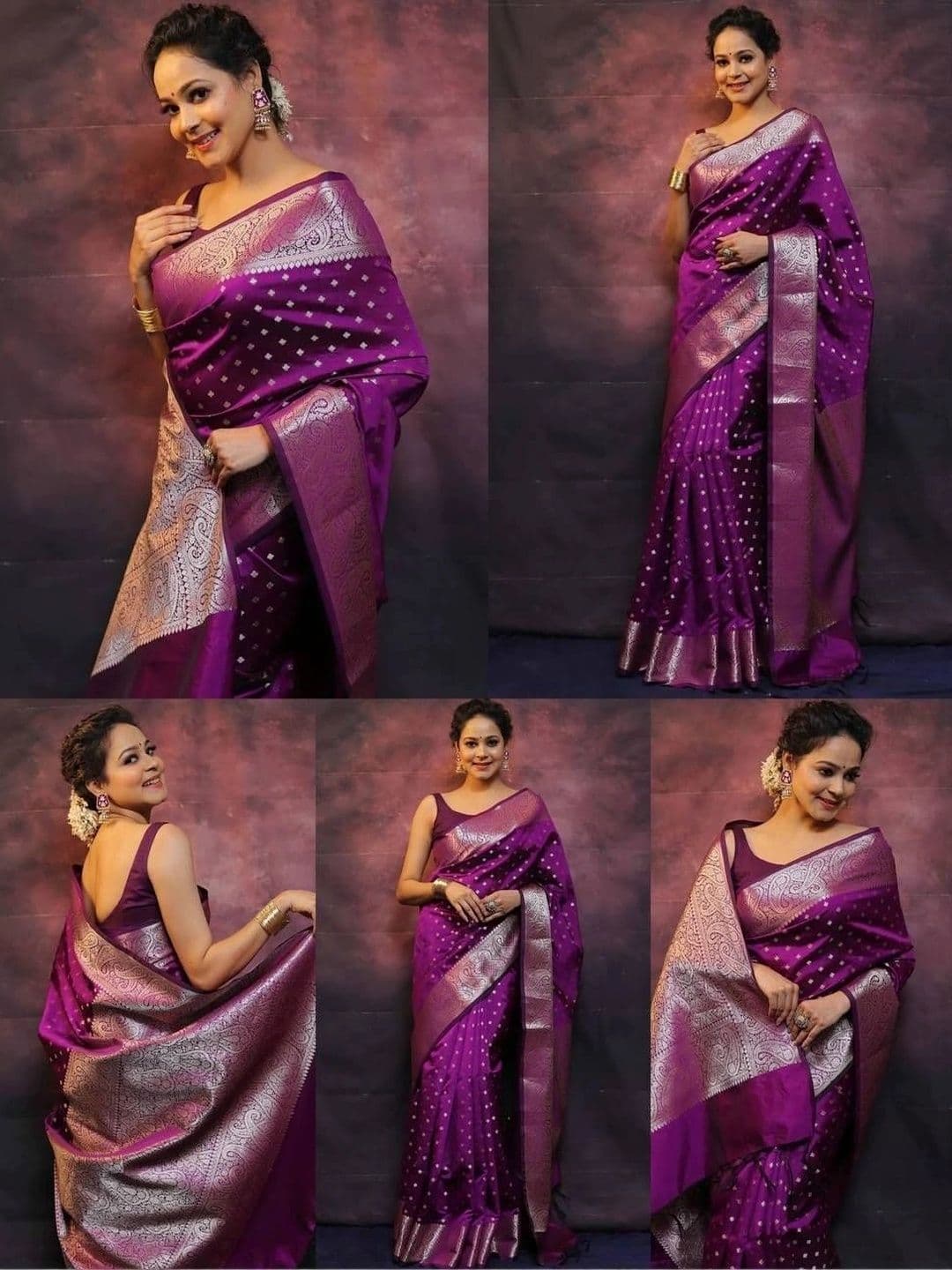 VelvetHue Woven Design Zari Art Silk Banarasi Saree thumbnail 7