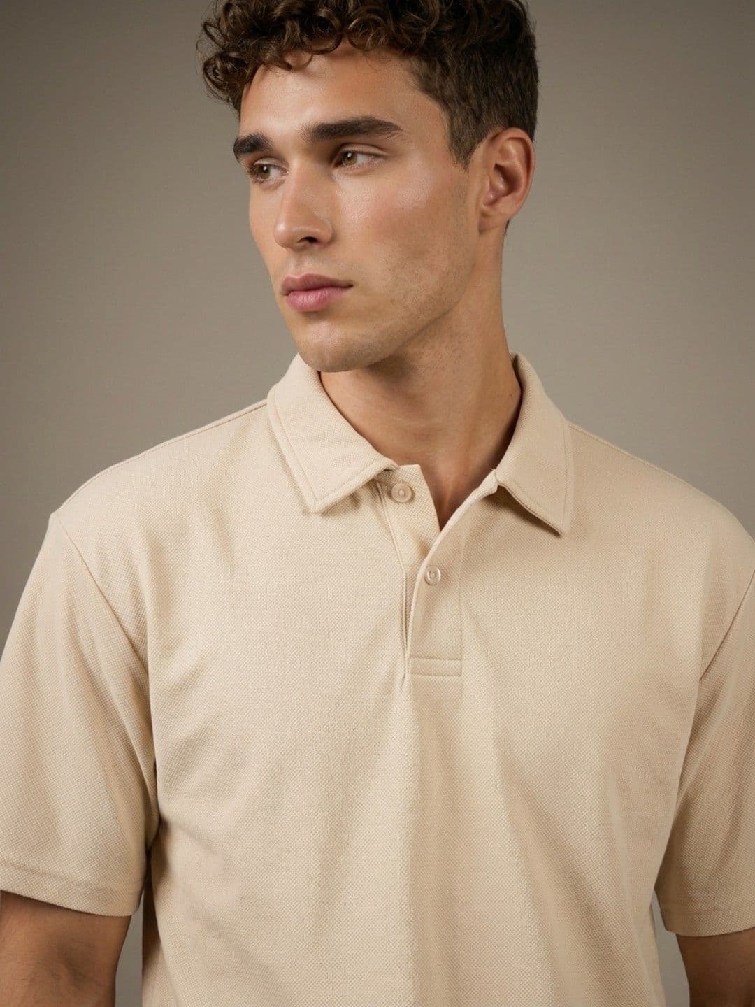 glitchez Polo Collar Drop-Shoulder Sleeves T-shirt thumbnail 6