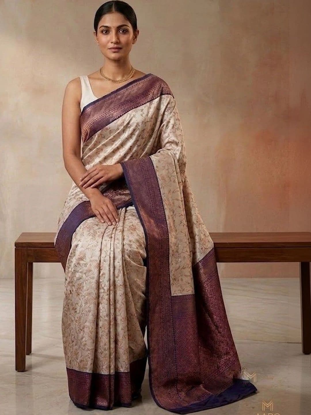 Dinesh Ethnic Traditional Wear Woven Design Zari Art Silk Banarasi Saree thumbnail 4