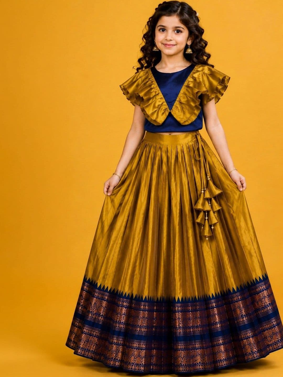 Poppy & Munchkin Girls Ready to Wear Lehenga - view 1