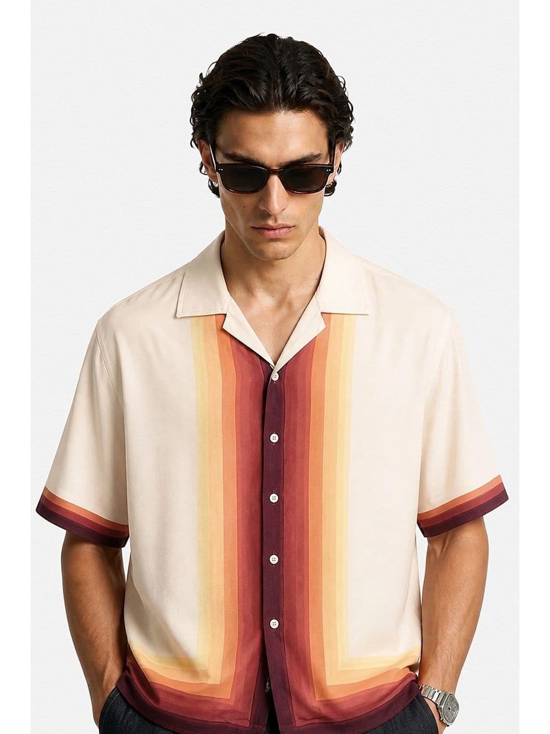 Snitch Men Multi Striped Casual Shirt thumbnail 7