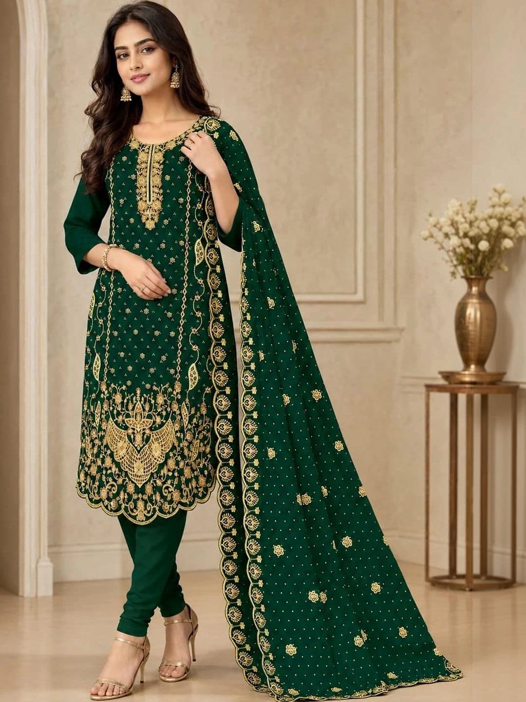 BHAIRAV TEX Embroidered Unstitched Dress Material - view 1