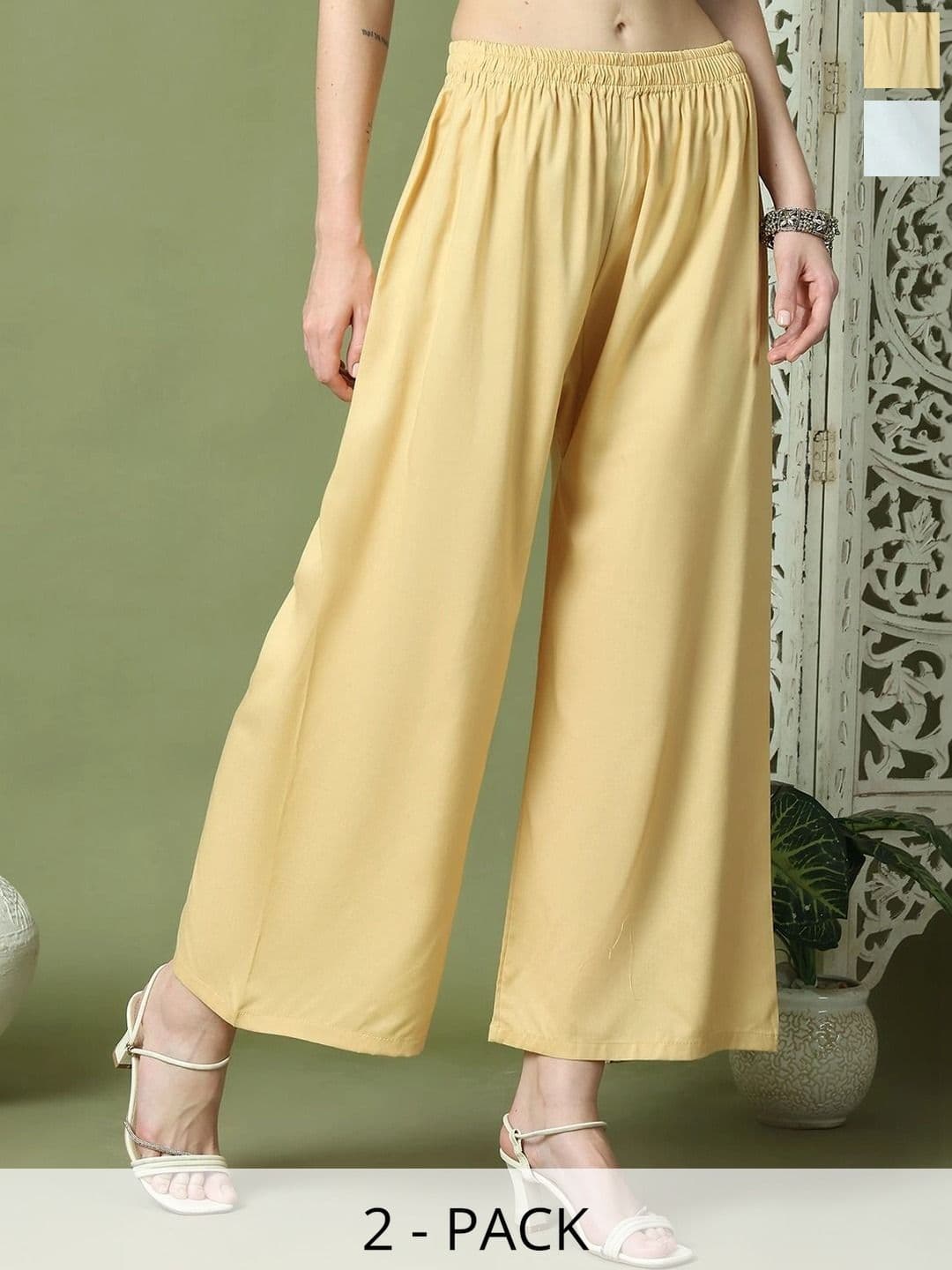 KALINI Women 2 Ethnic Palazzos - view 1