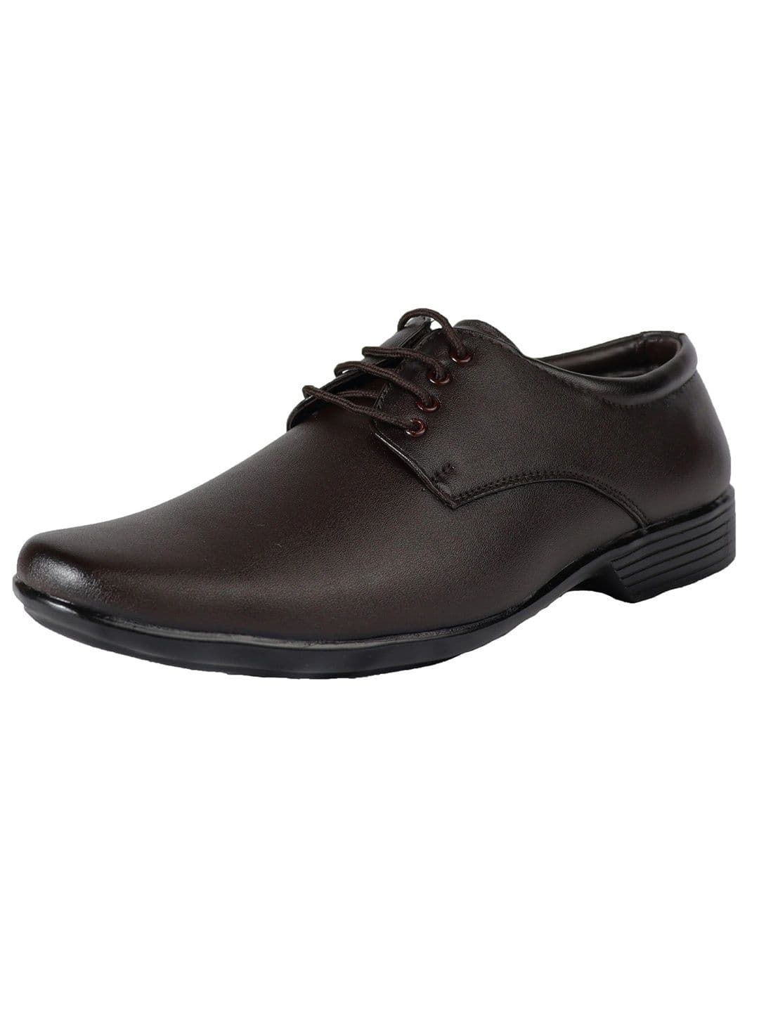 HikBi Men Leather Pointed Toe Lace-Ups Formal Derbys thumbnail 4