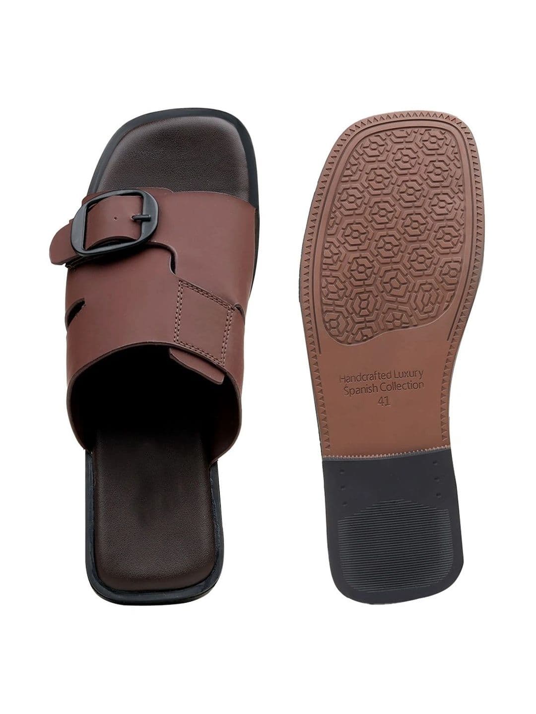 Roadster Men Leather Shoe-Style Sandals thumbnail 7