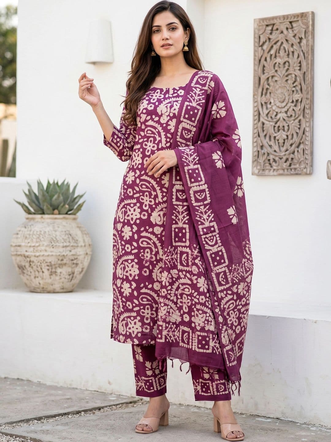 Mollika Printed Unstitched Dress Material - view 1