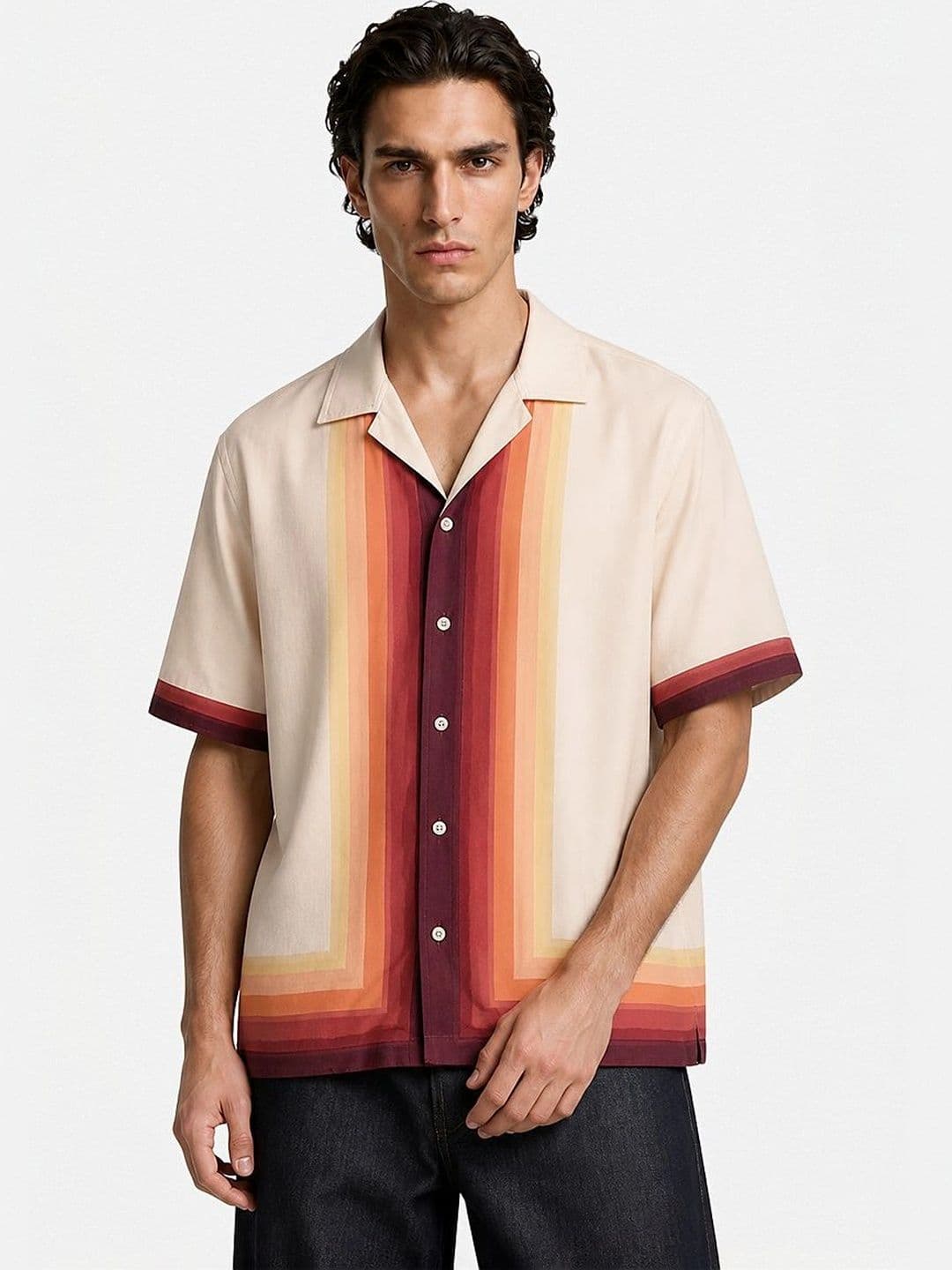Snitch Men Multi Striped Casual Shirt thumbnail 3