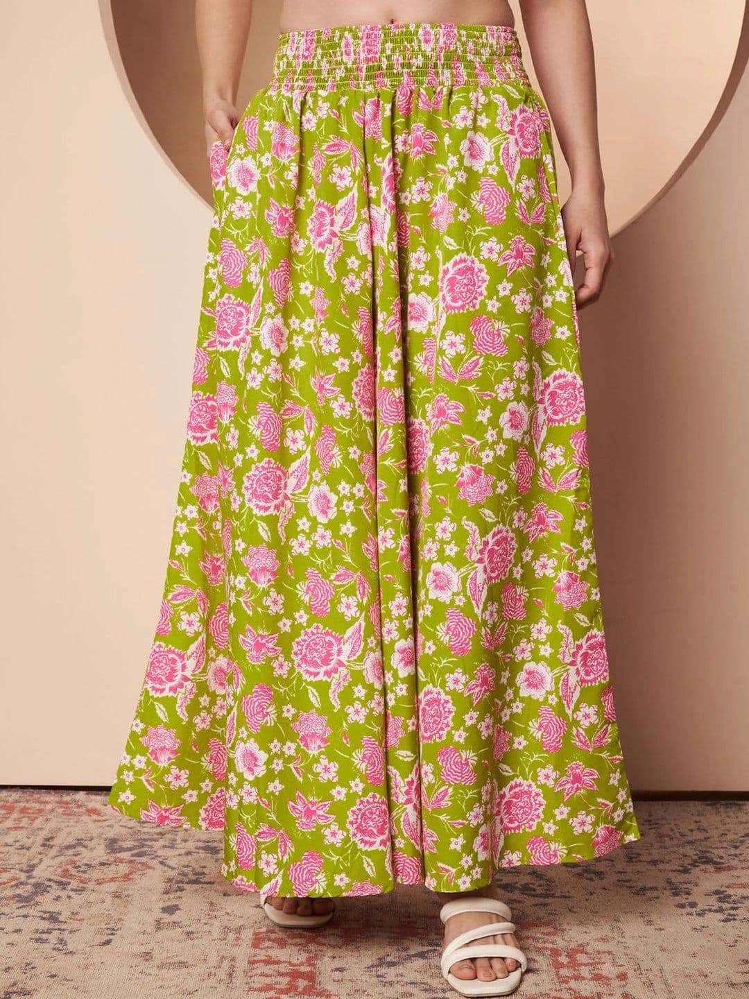 CORSICA Women Floral Printed Ethnic Palazzos thumbnail 4