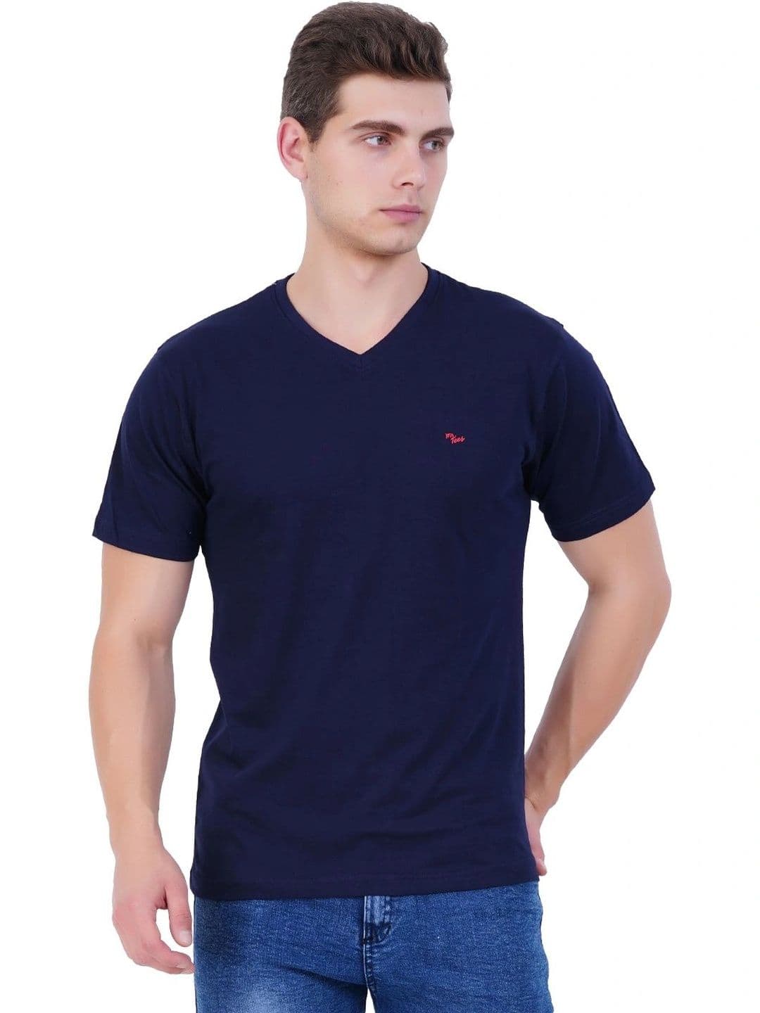 Exlan Men Cotton V-Neck T-shirt thumbnail 7