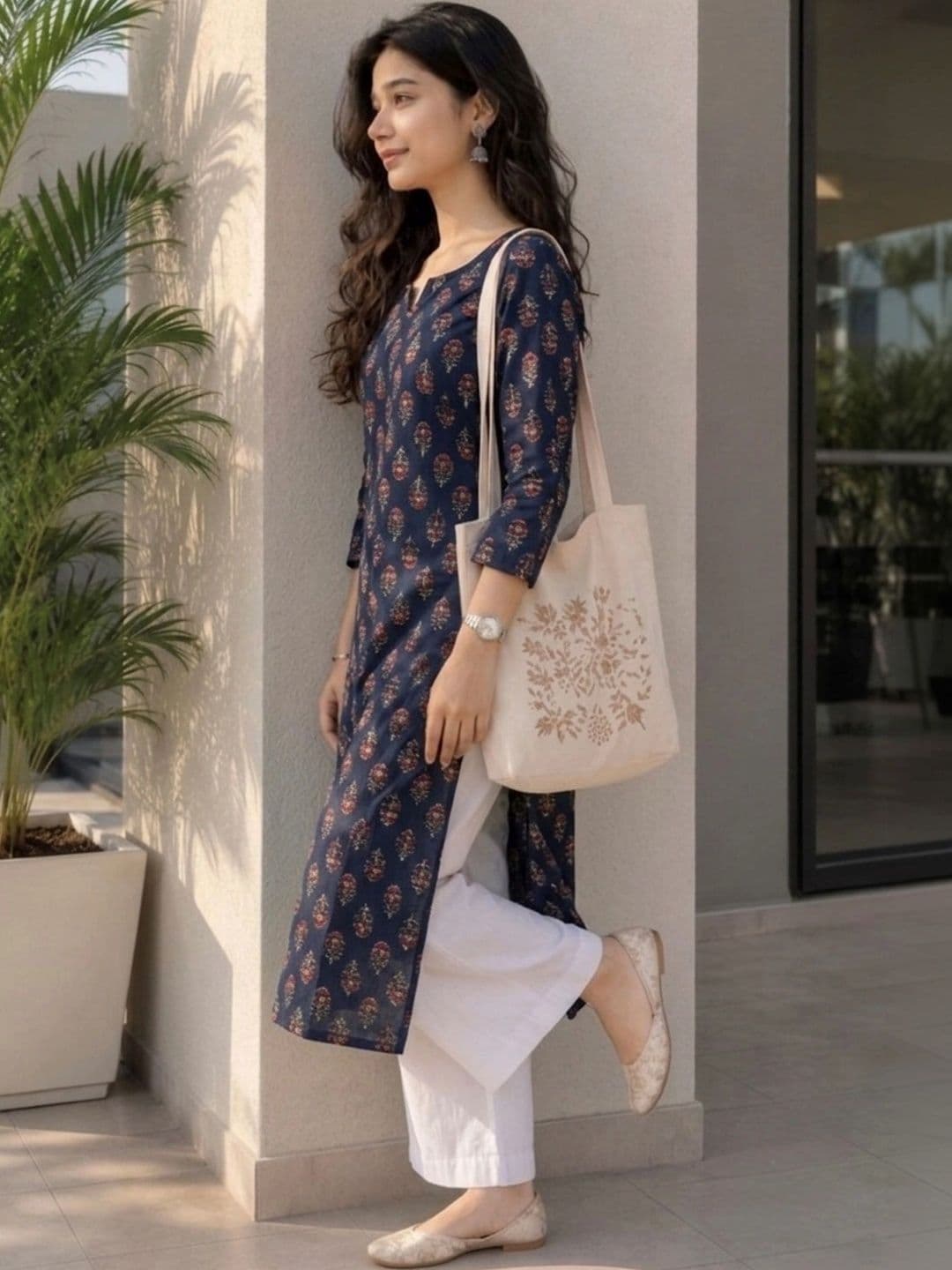 Zyla Women Ethnic Motifs Printed Indie Prints Kurta thumbnail 4