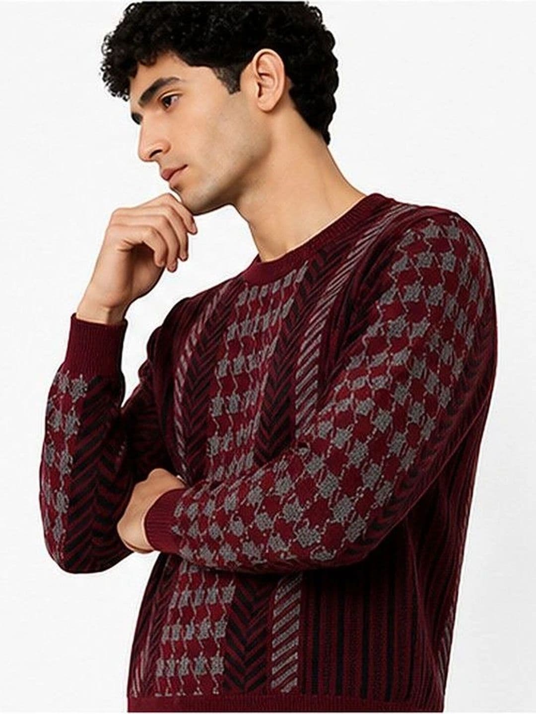 GRAND-LINE Men Printed Pullover thumbnail 3