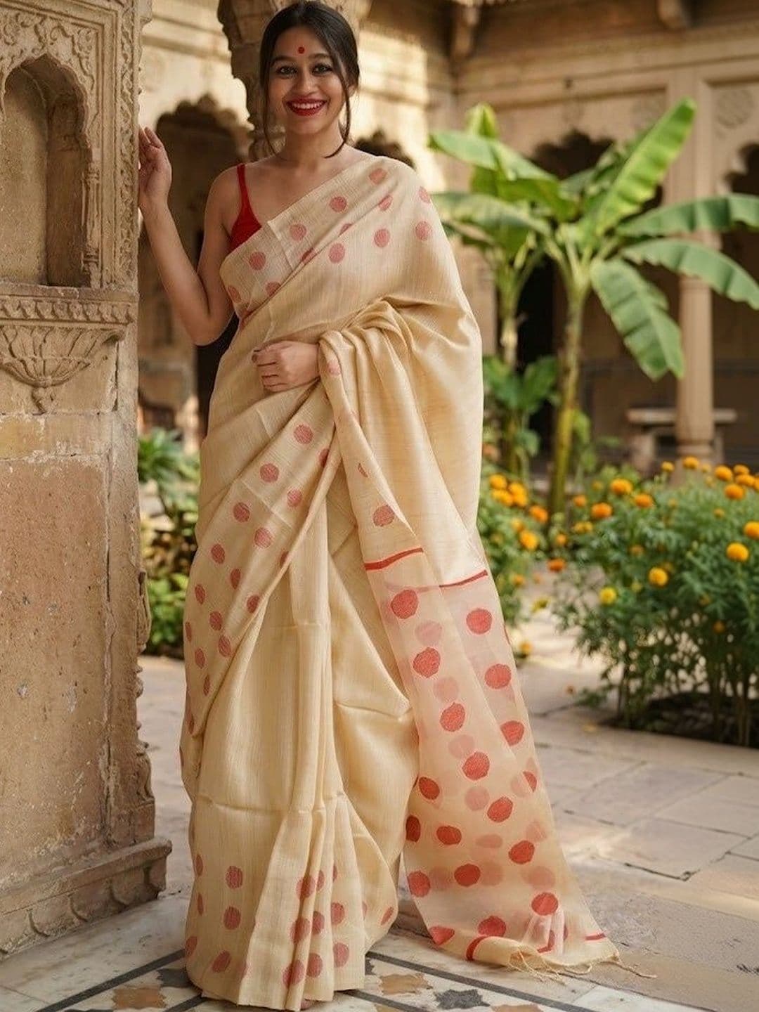 AmiFashion Woven Design Zari Art Silk Banarasi Saree - view 1