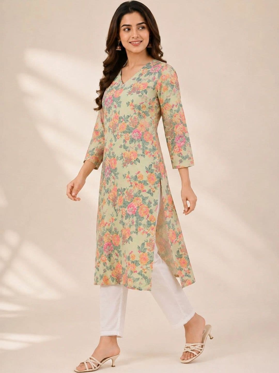 Anouk Women Floral Printed Floral Kurta thumbnail 5