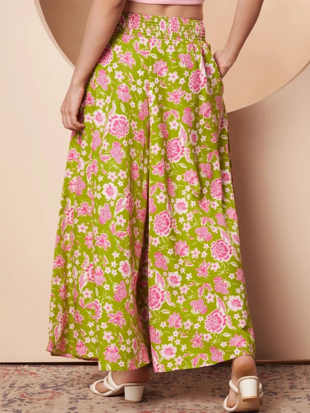 CORSICA Women Floral Printed Ethnic Palazzos thumbnail 2