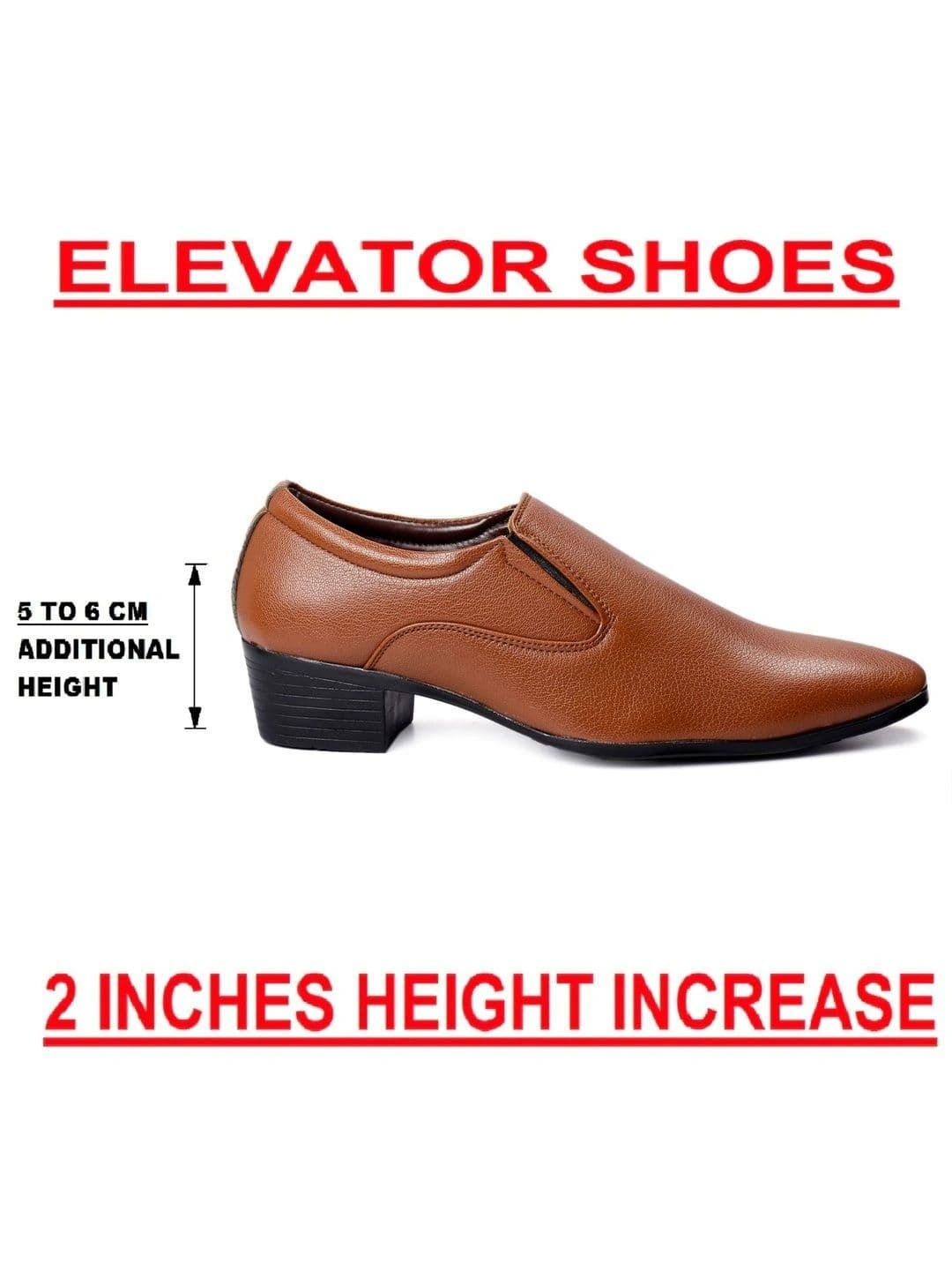 Bxxy Men Textured Formal Elevator Slip On Shoes thumbnail 4