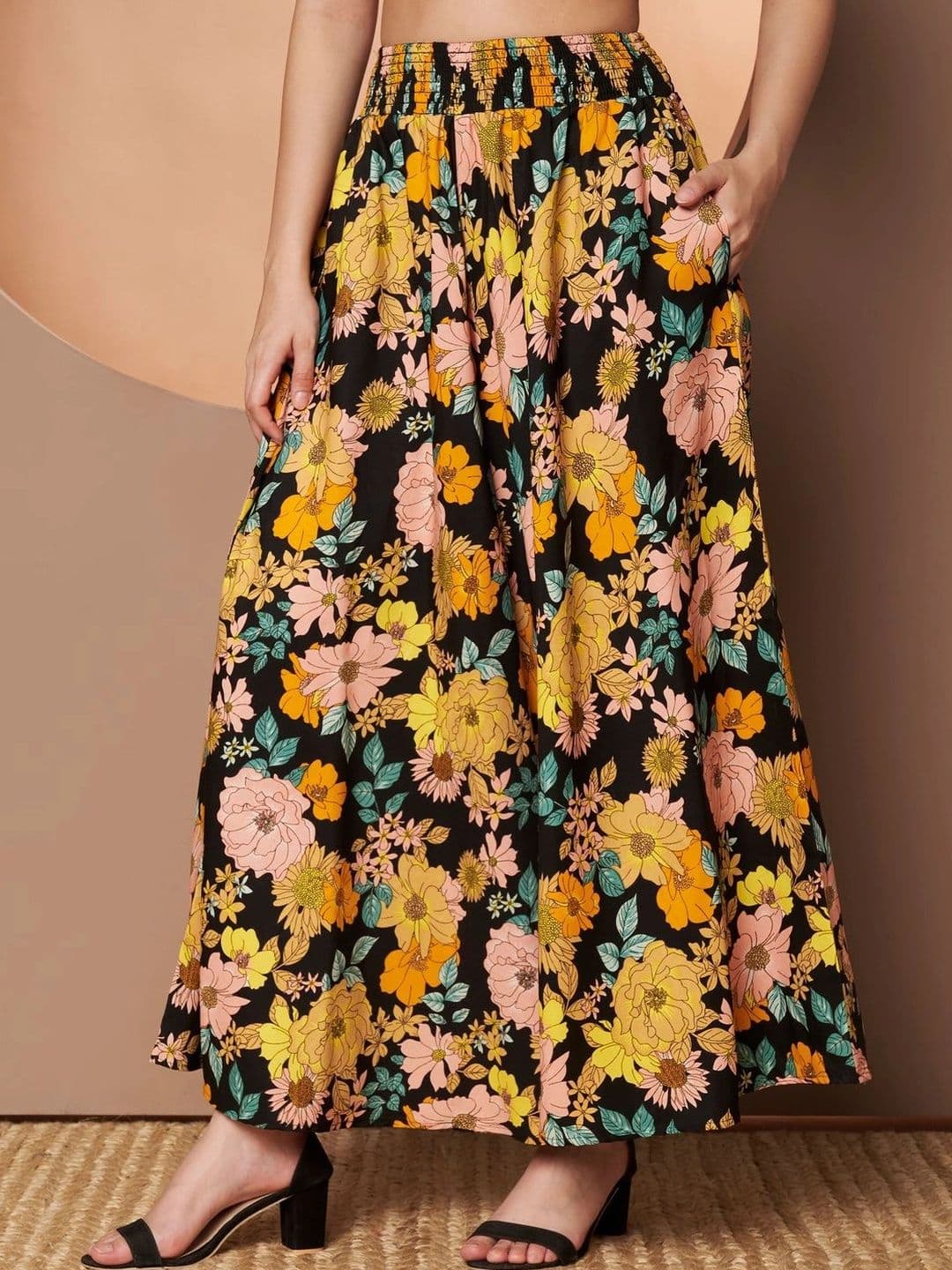 CORSICA Women Floral Printed Palazzos thumbnail 4