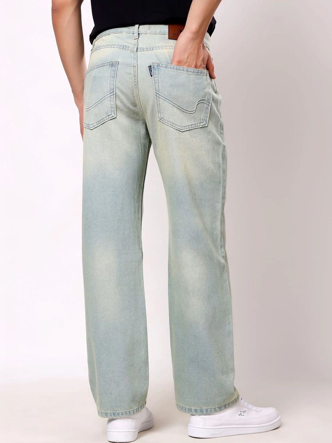 Stylox Baggy Fit Non-Stretchable Mid-Rise Denim Jeans For Men thumbnail 4